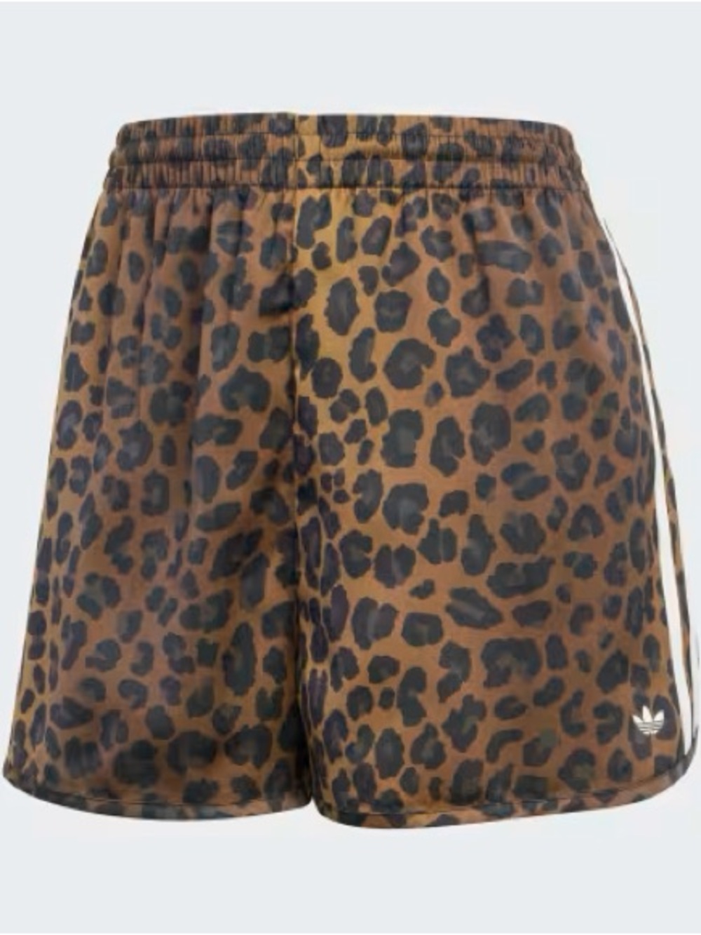 NWT Adidas Originals Women's Animal Print Satin Shorts - size small - Picture 3 of 4